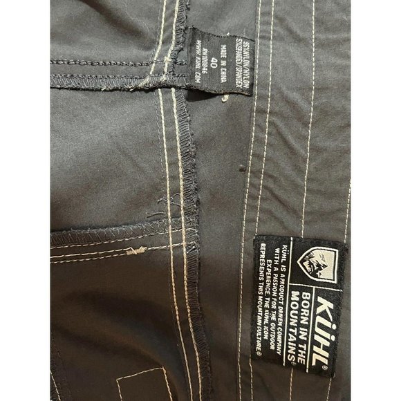 Kuhl Shorts 40 Nylon Cargo Hiking Outdoor Wicking Quick Dry Gray Mens  B42 - Picture 4 of 4